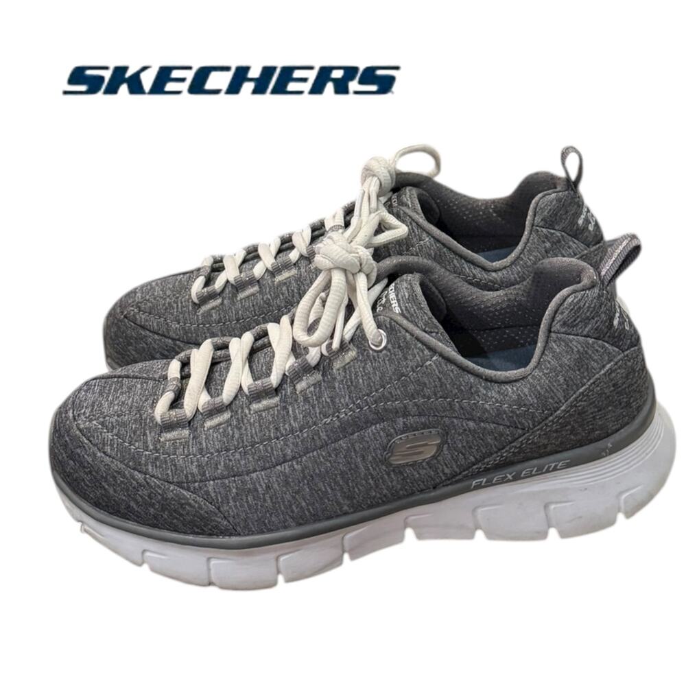 Skechers Women’s Synergy 3.0 Flex Elite Gray Sneakers 7 Walking Running Trainers